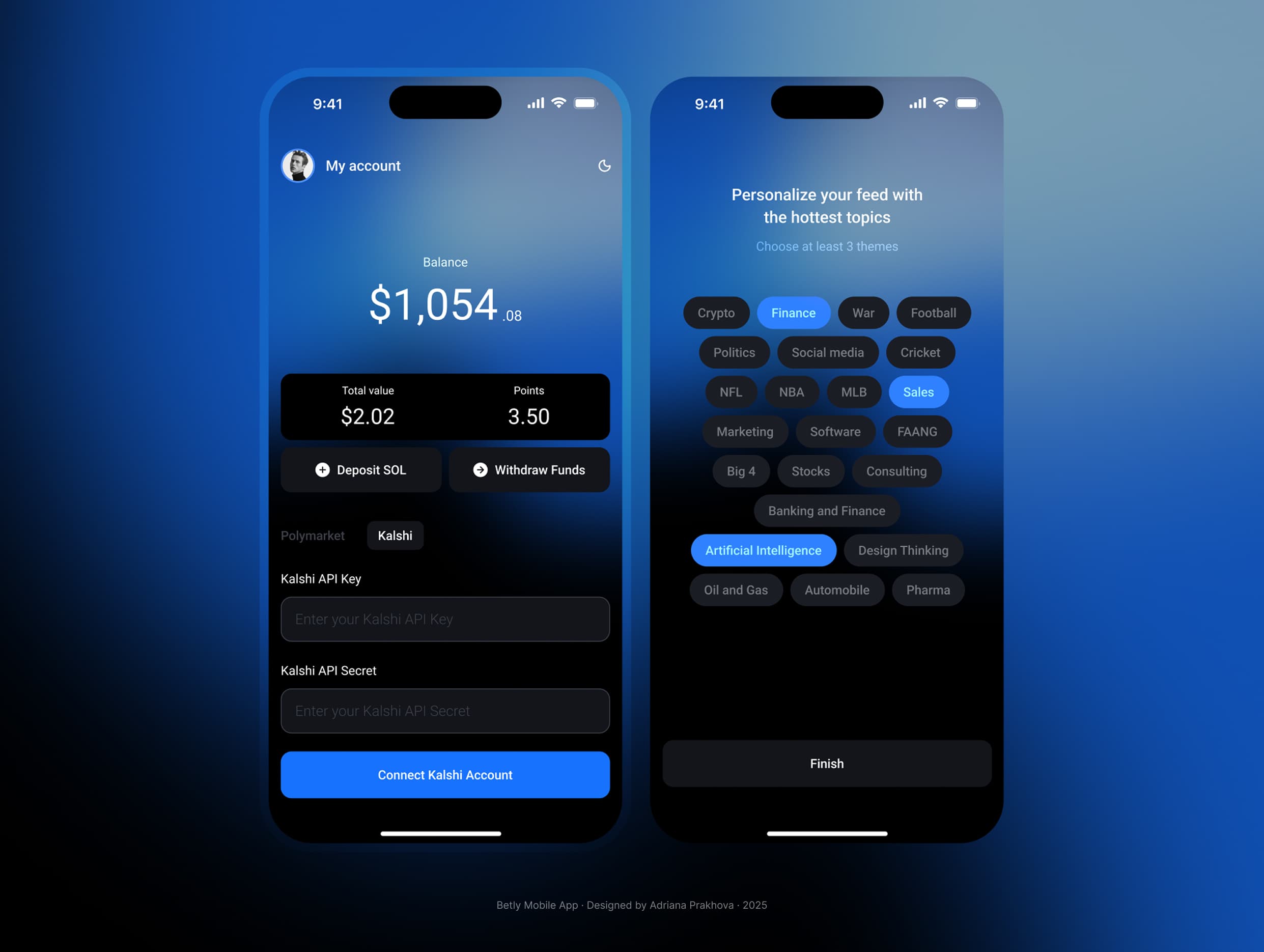 Betly app — prediction & opinion platform